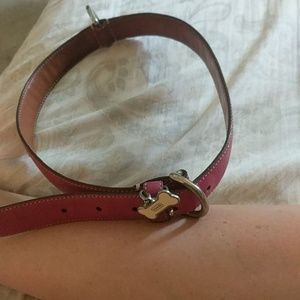 Coach pink dog collar